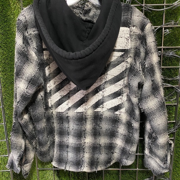 Authentic Rare Off white Flannel Jacket - Picture 2 of 5